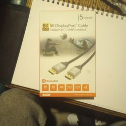 8K DisplayPort Cable