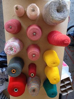 Mixed Yarn Cones and Spools Lot