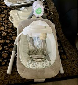 Ingenuity Anyway Sway 5-Speed Multi-Direction Portable Foldable Baby Swing & Infant Seat with Vibrations