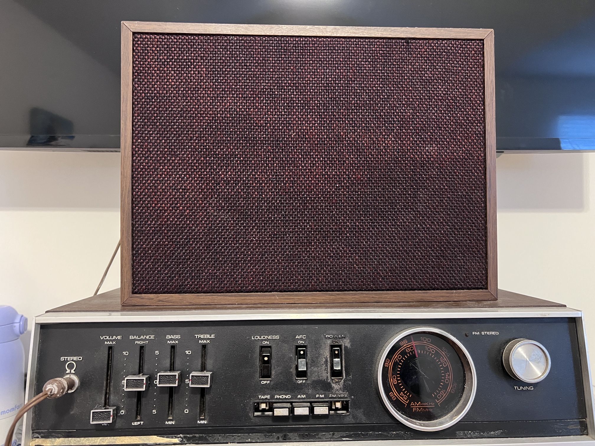 Vintage receiver Morse RR333C + Ampex 517 wide range speaker