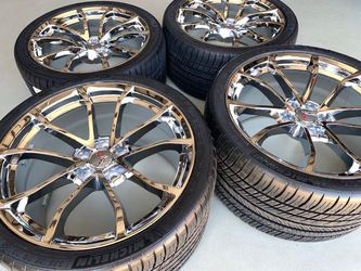 C7 CORVETTE GRAND SPORT WHEEL & MICHELIN TIRE PACKAGE – CHROME