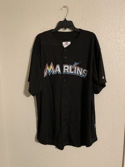 Majestic Florida Miami Marlins Black Jersey