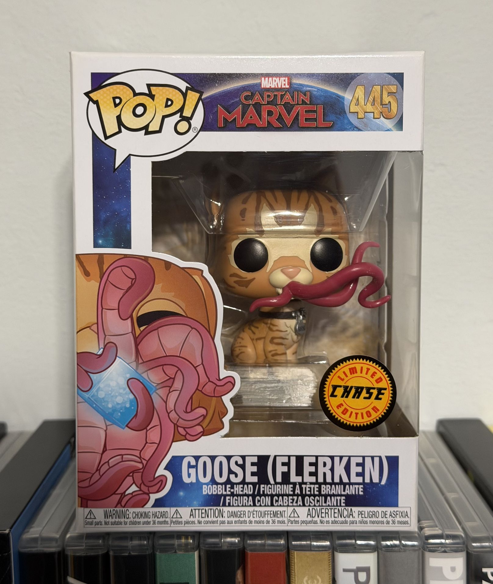 Funko POP! Captain Marvel Goose Flerken Chase #445 Vinyl Figure!
