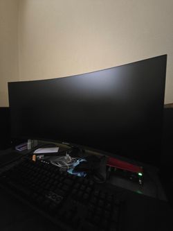 SANSUI 34 Inch Curved Monitor 240Hz UWQHD 3440×1440 Gaming Monitor