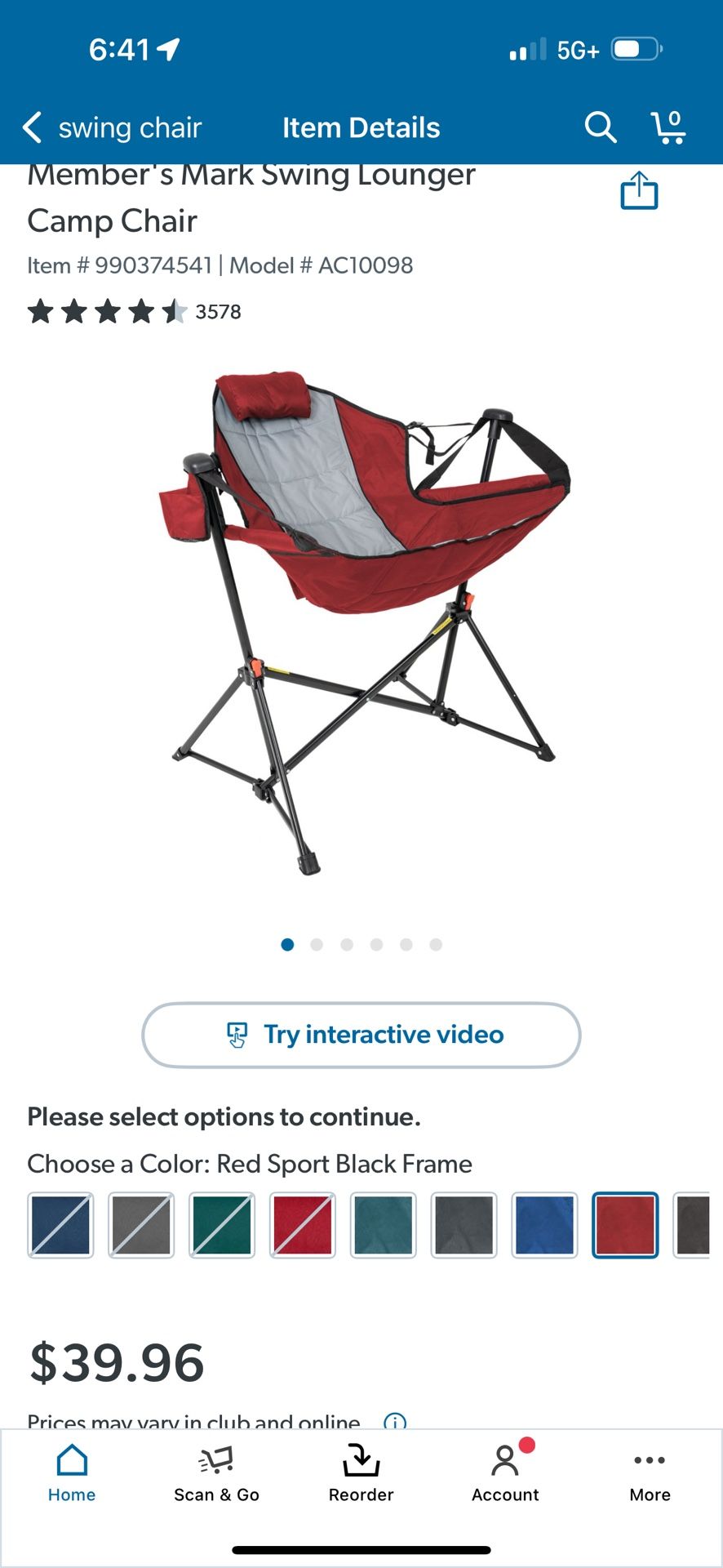 Member Mark Chair Swing 