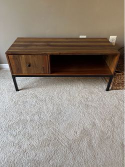 Wood tv stand