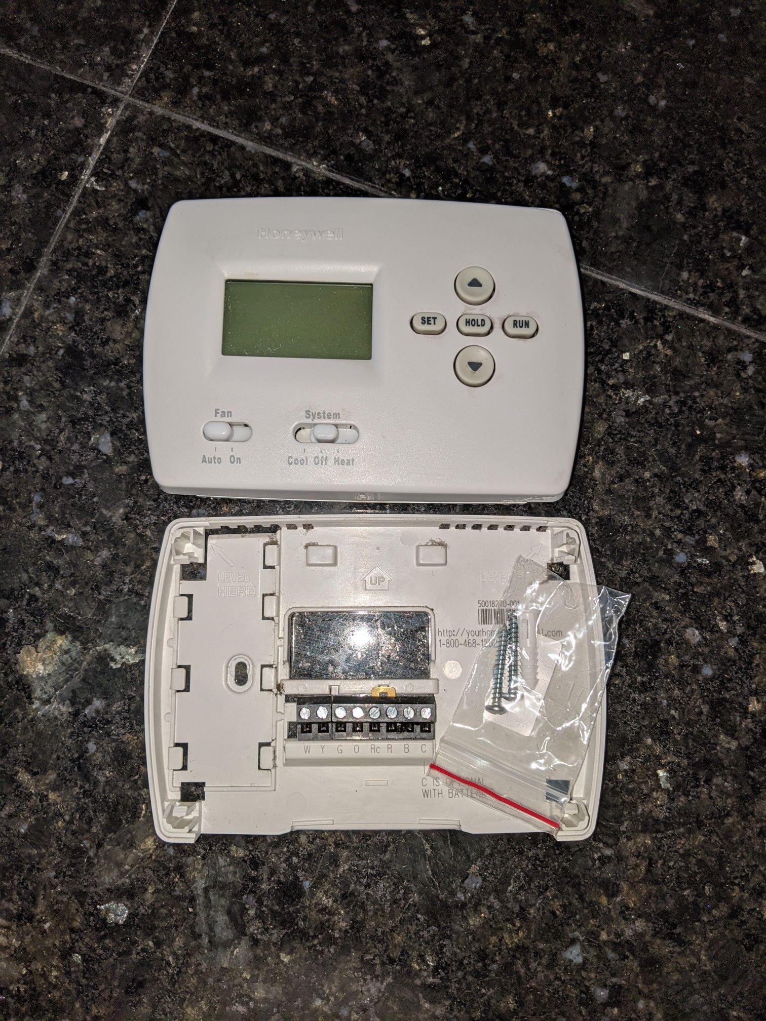 Honeywell programmable thermostat