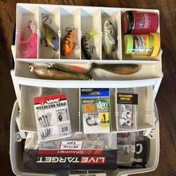 Used Bass Tackle Box Lot 