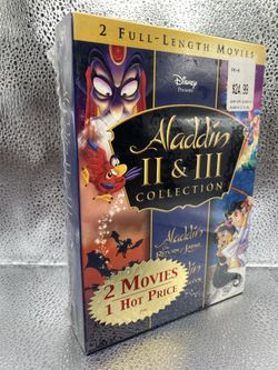 DVD 2 Movies ALADDIN II & III COLLECTION Disney BRAND NEW-SEALED 2 Full Length