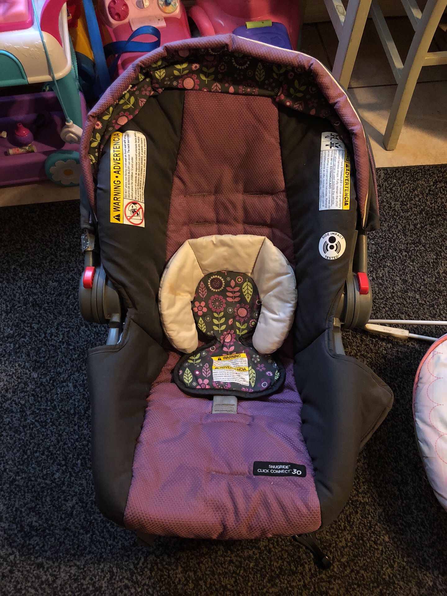 Car seat and matching stroller