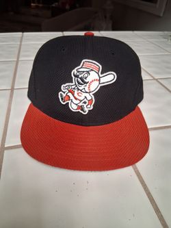 Cincinnati Reds MLB New Era 59fifty sz. 7 fitted cap/hat RedBlack Elly DeLa Cruz. SLIGHTLY USED!...asking $10.00