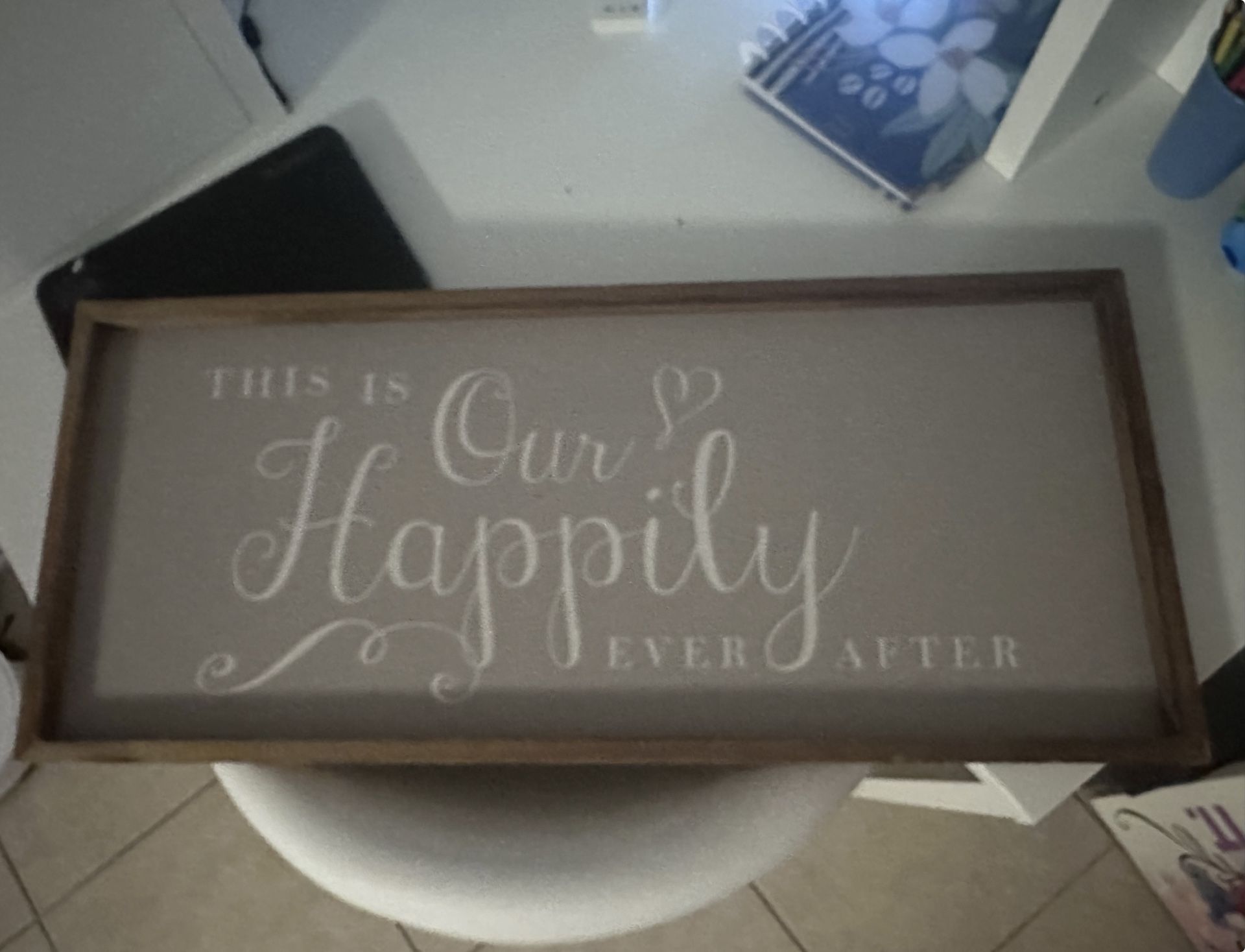 This Is Our Happily Ever After Frame Preloved