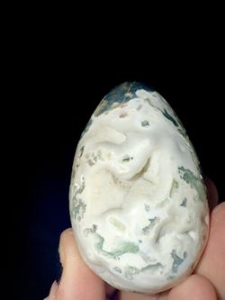 Moss Agate Egg Crystal 