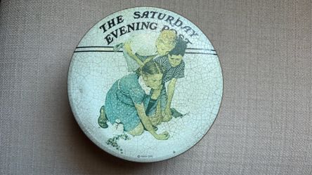 1980’s Norman Rockwell “Marbles Champion" Tin