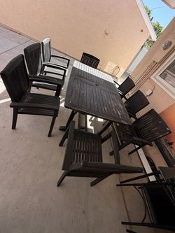 Patio teak set