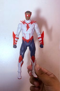 Wally West speed metal McFarlane figure