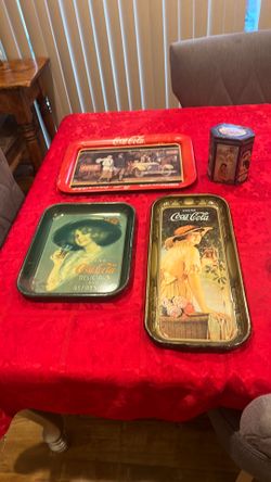 Vintage Coca-Cola trays