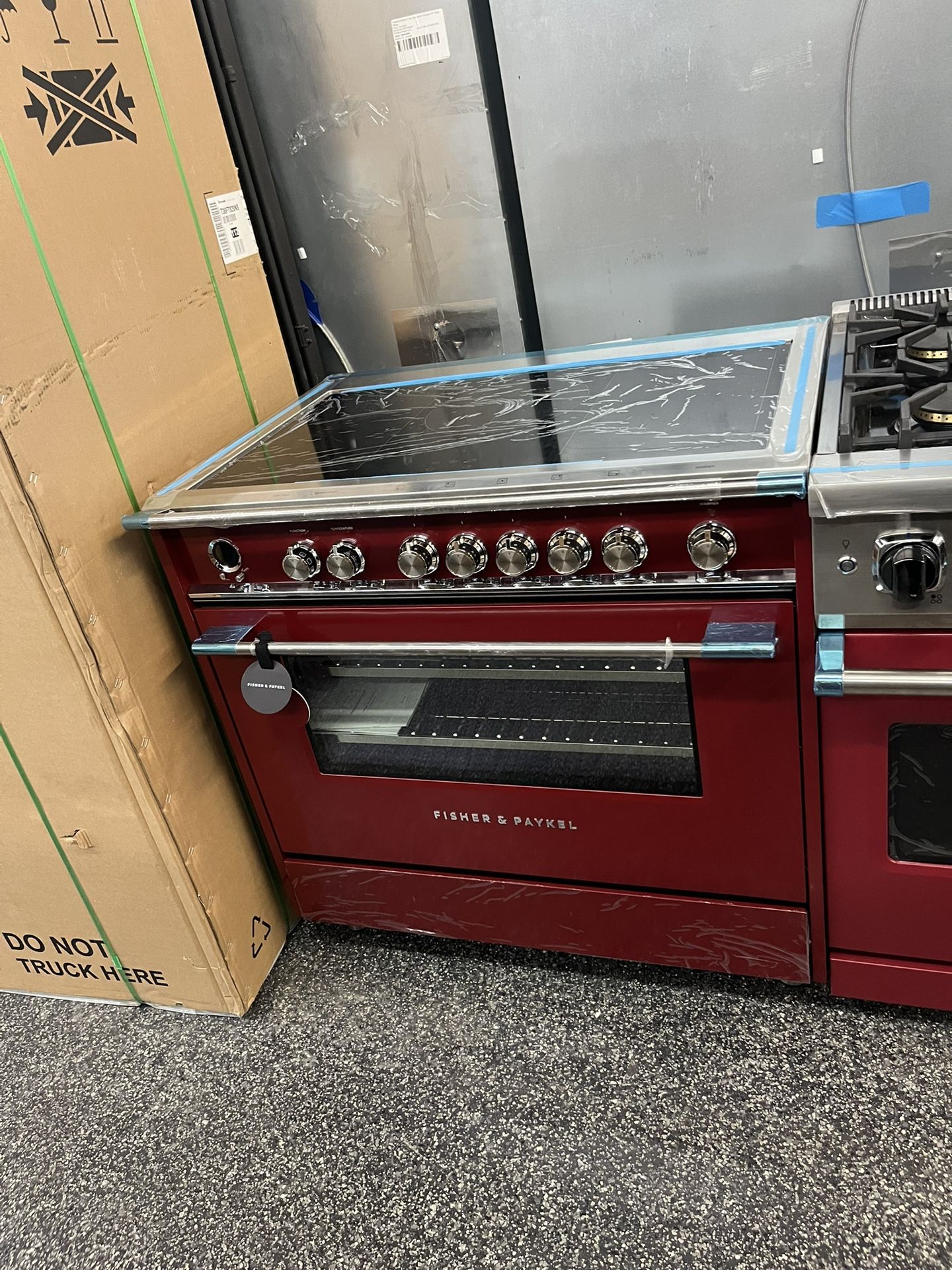 Fisher & Paykel Red 36” Range Stove Induction Electric Classic Series