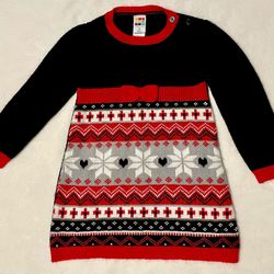 Holiday Healthtex Sweater Dress girls size 3T