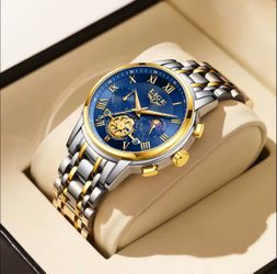Reloj LIGE de lujo para hombre, reloj de cuarzo luminoso resistente al agua