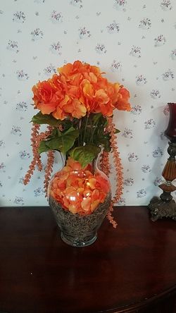Orange Flower Decor
