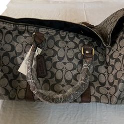 Coach signature duffel bag