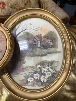 Old frames with pictures