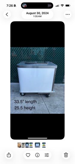 Commercial Refrigerated Water Ice/Ice Cream  Cart