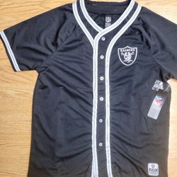 Brand New Men's Raiders Button Jersey