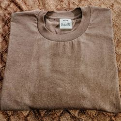 Big & Tall - Pro-Club • Heavy Weight • Cotton • Brown-T-Shirt •Made In USA  • Size : 7-XL • Very Long Lenght-Wise • Shirt New Never Worn  •