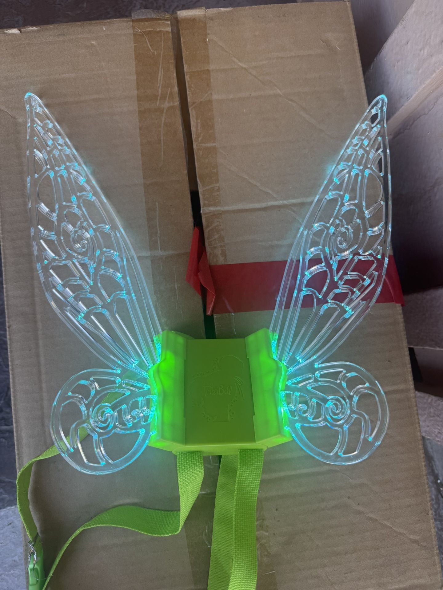 Disney Tinkerbell 14” inch Light Up Fairy Glow Wings Costume Accessory Working