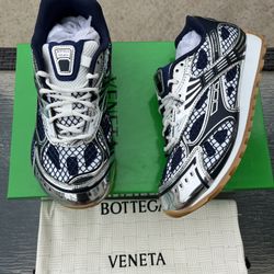 Bottega Veneta Navy White Silver