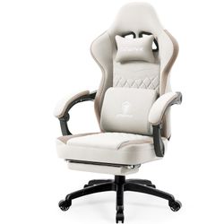 Dowinx Gaming Chair Breathable Fabric Computer Chair with Pocket Spring Cushion, Comfortable Office Chair with Gel Pad and Storage Bag,Massage Game Ch