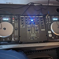 Complete Denon DJ Set! With Studio Speakers $500