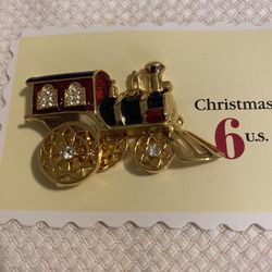 1996 Avon Smithsonian Institution Toy Train Pin