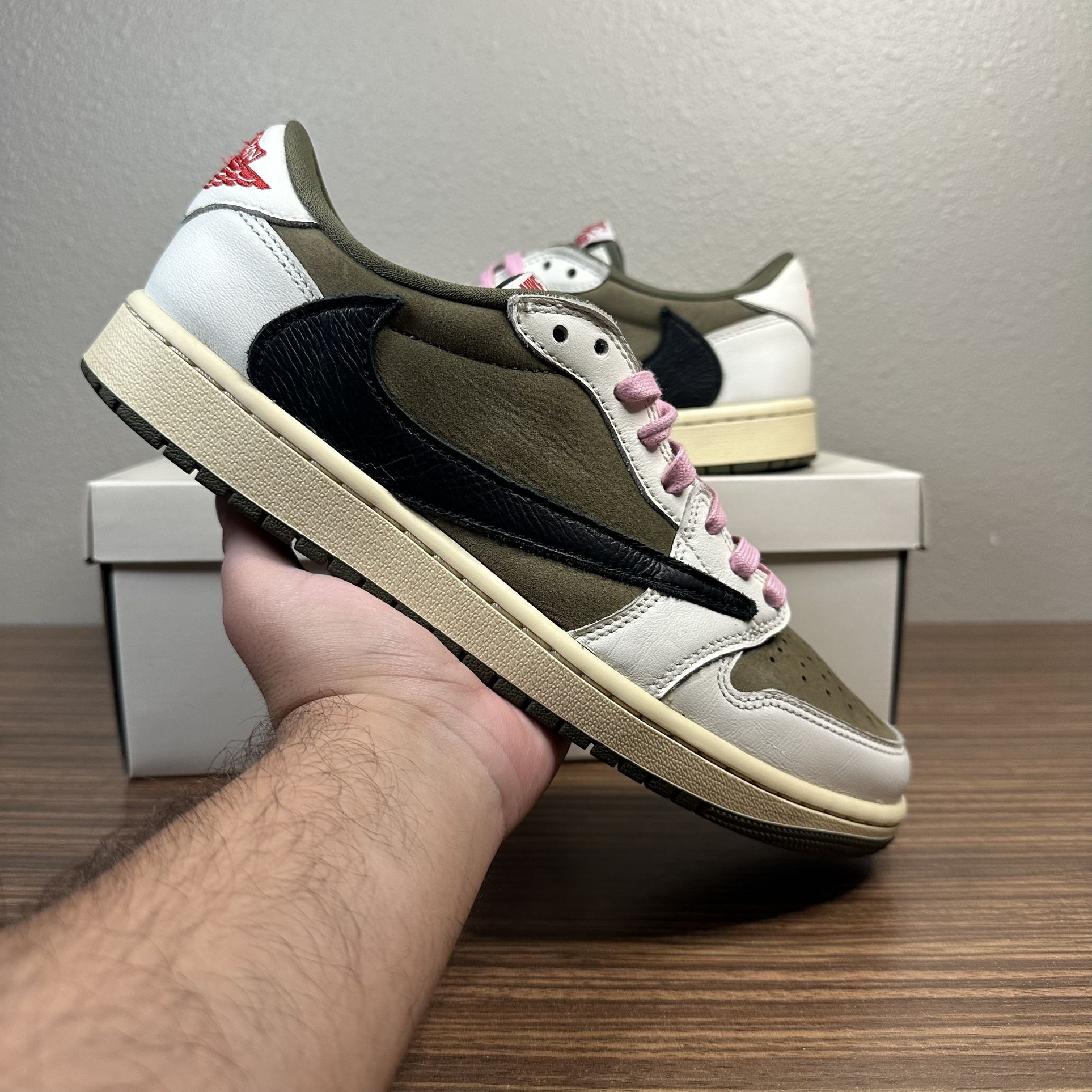 Jordan 1 Low Travis Scott Medium Olive 