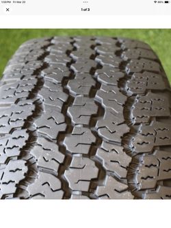 255 60R20 Goodyear Wrangler AT Adventure with 90% Tread 8/32 113H SKU 17922 Grade A Tires