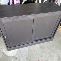Used Black Buffet Console Table 