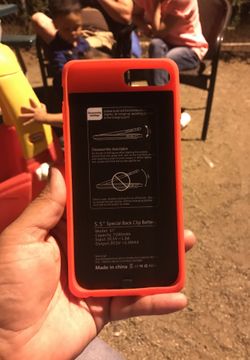 iPhone 7 Plus extra battery and case