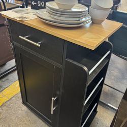 New Bar Cart , Small Island With Storage 