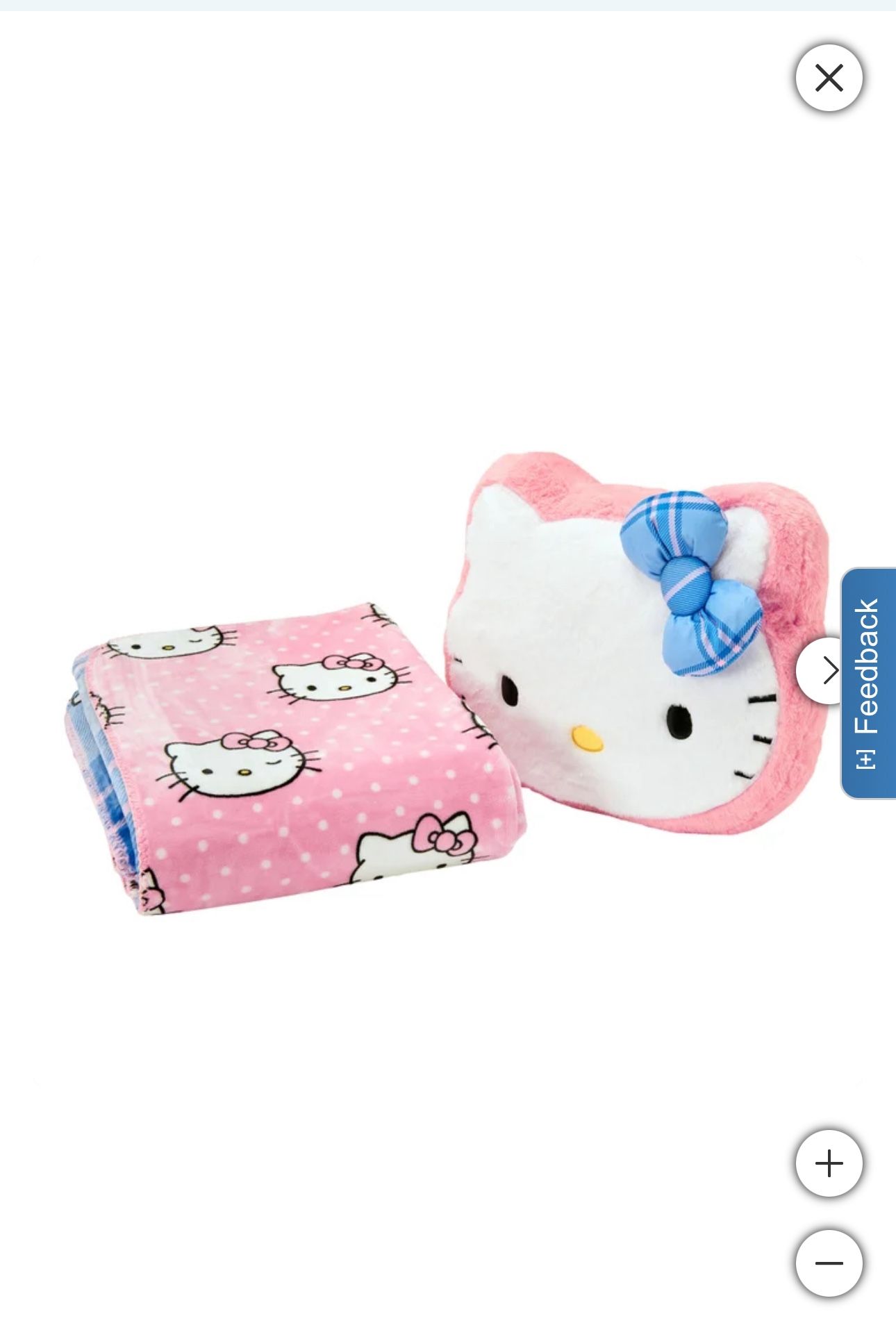 Hello Kitty Blanket And Pillow Set