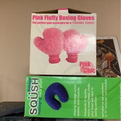 Pink Fluffy Boxing Gloves
