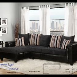Nicky sectional( sofa / chaise) New