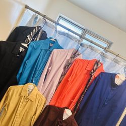 Men’s Clothing  Dress Shirts S/M -Jackets -sweaters Men’s Dress Shirts S/M $4ea Men’s Suit -pant size 32x32 jacket size 38 $30 Men’s vest & pants/ siz