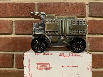 Vintage Banthrico Bronze 1906 Mack Truck Bank