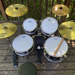 Upgraded Pearl Roadshow Jr Drum Set + Cymbals