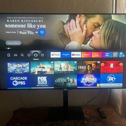 65” TV w/ Fire Stick + Stand – Best Offer