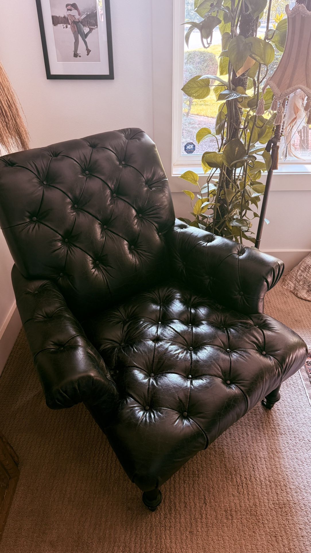 Executive Leather Chair Tufted