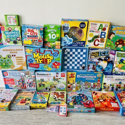 Bundle Of 27 Board Games, Ranging From Age 2 To Age 5, Price Is Total