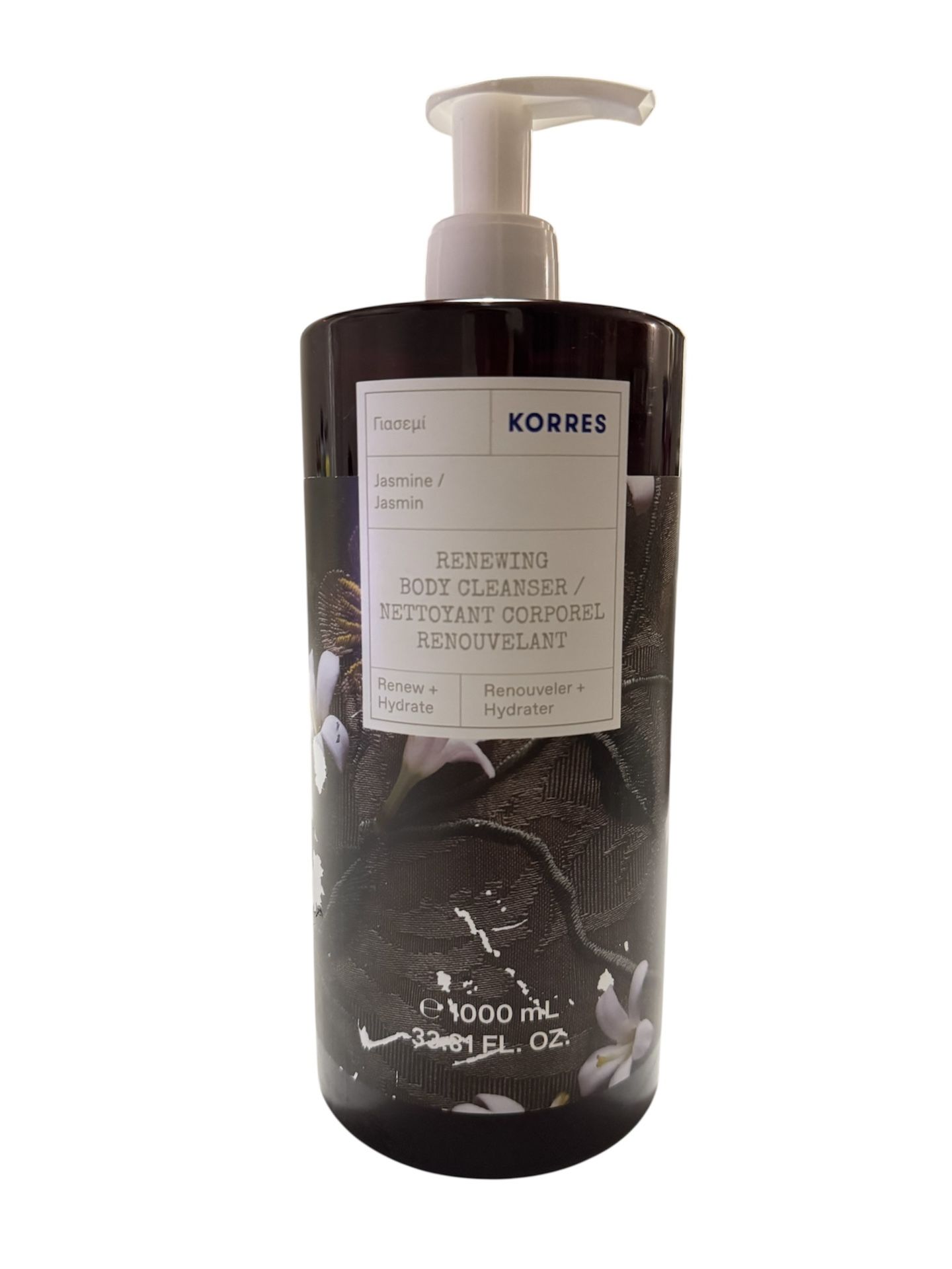Korres JASMINE Renewing Body Cleanser 33.81 Fl Oz Jumbo Renew & Hydrate NEW